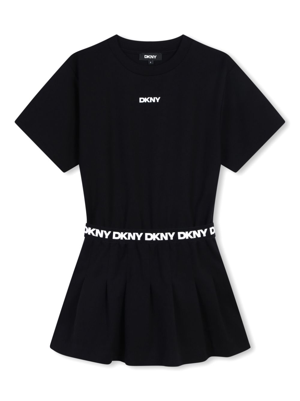 Dkny Kids logo-print short-sleeve dress - Black von Dkny Kids