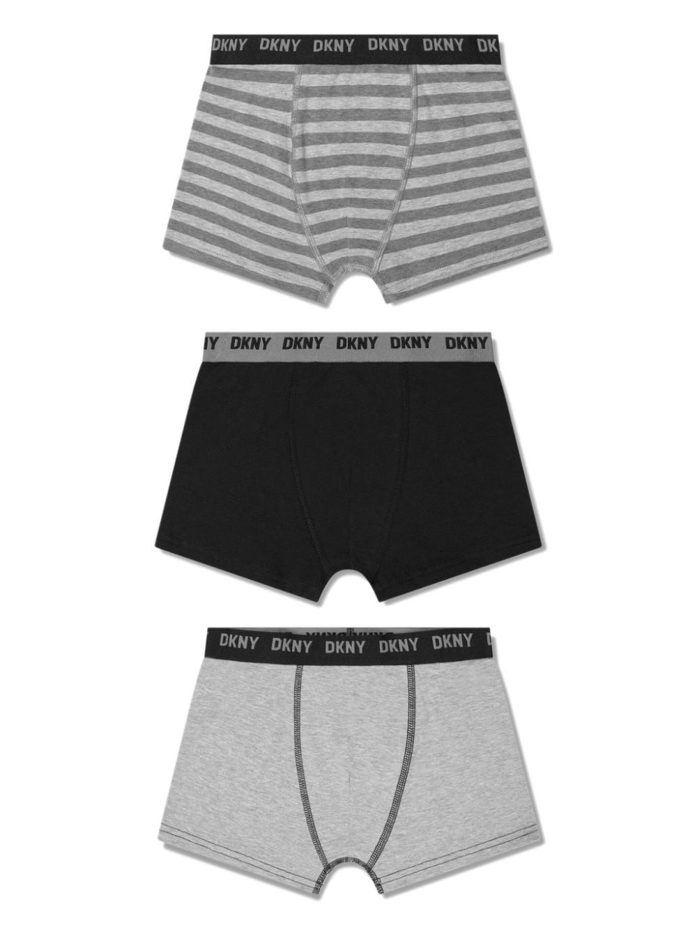 Dkny Kids logo-waistband boxers (pack of three) - Black von Dkny Kids