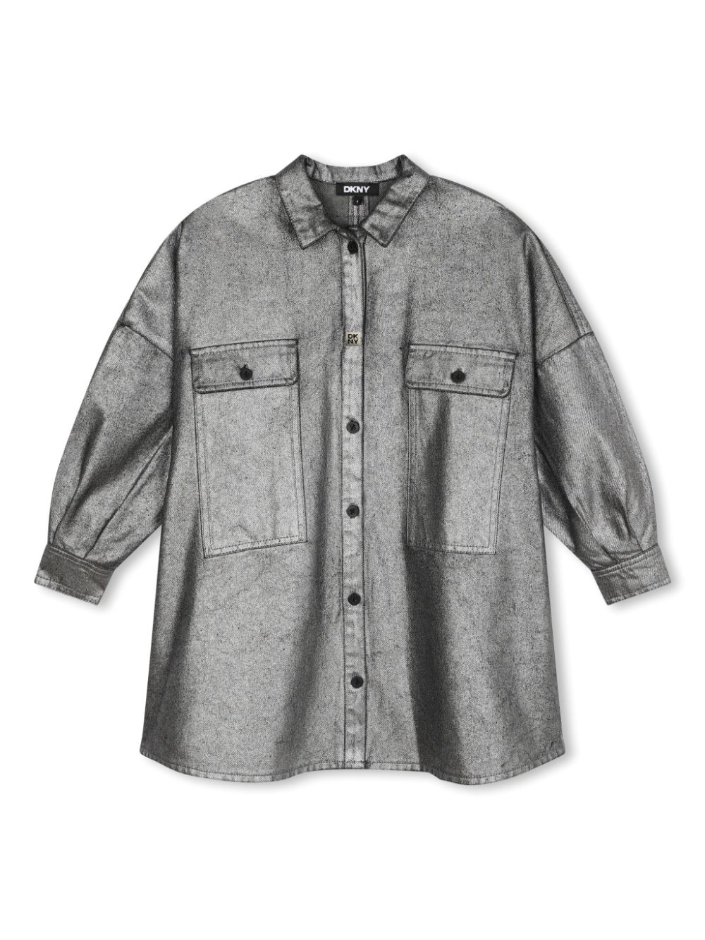 Dkny Kids long-sleeve shirt dress - Silver von Dkny Kids