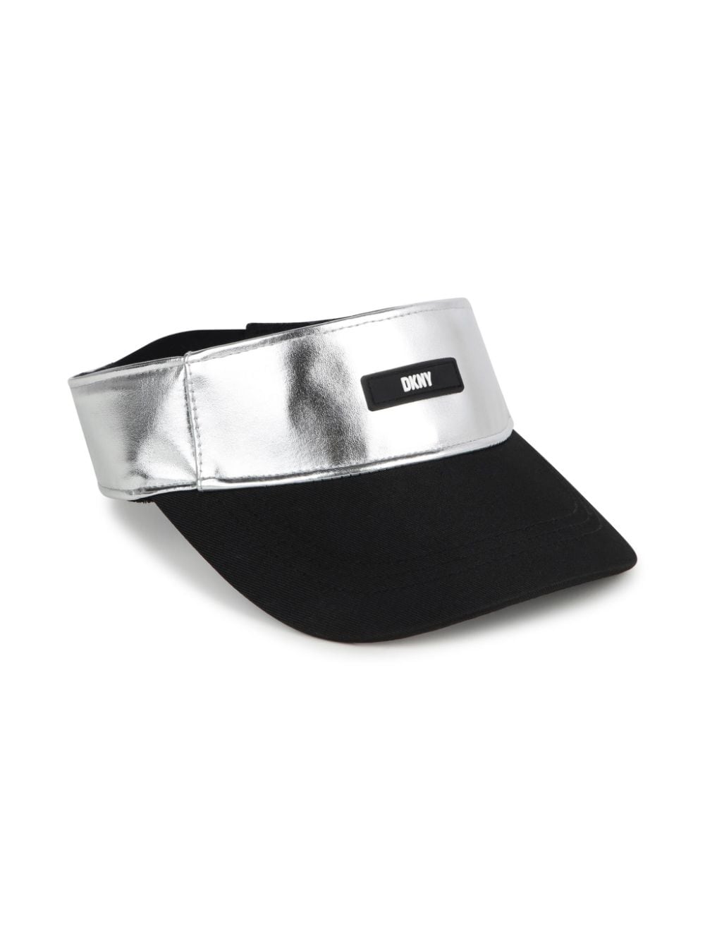 Dkny Kids metallic-finish logo-patch visor - Silver von Dkny Kids