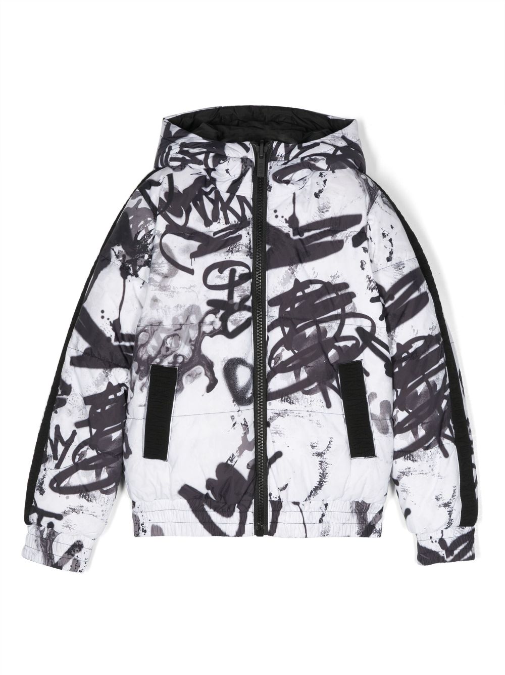 Dkny Kids reversible logo-print puffer jacket - White von Dkny Kids