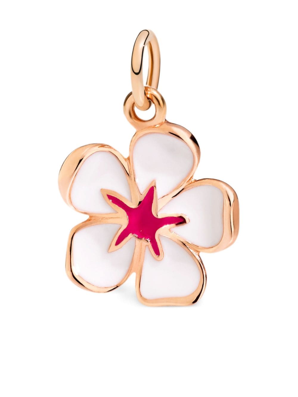 Dodo 9kt rose gold Cherry Blossom charm - Pink von Dodo