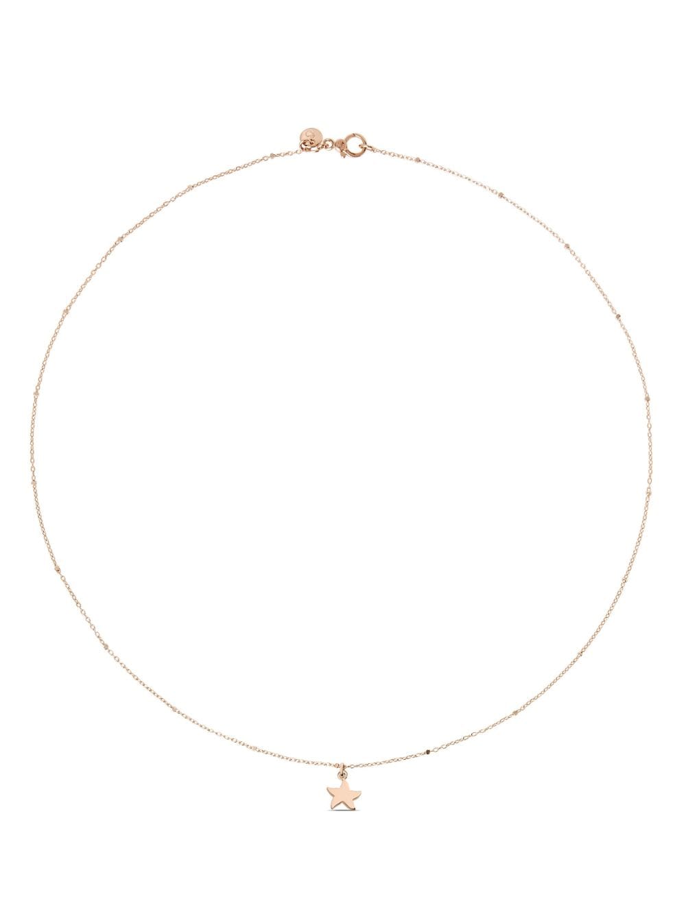 Dodo 9kt rose gold Mini Star necklace - Pink von Dodo