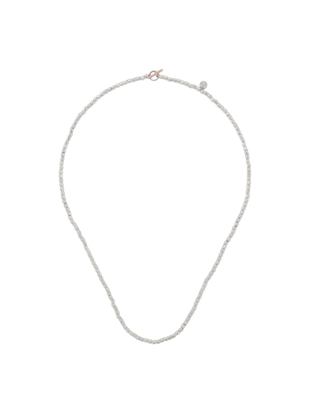 Dodo 9kt rose gold mini beads Granelli necklace - Silver von Dodo