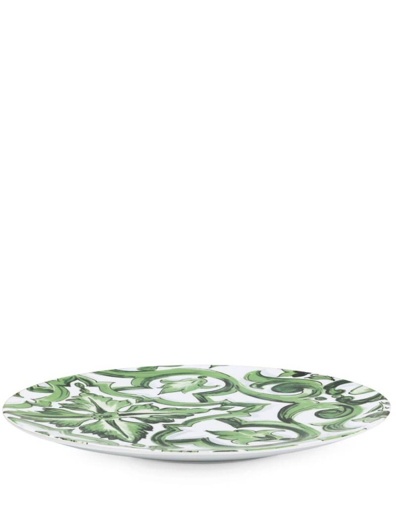 Dolce & Gabbana archive-print charger plate - Green von Dolce & Gabbana