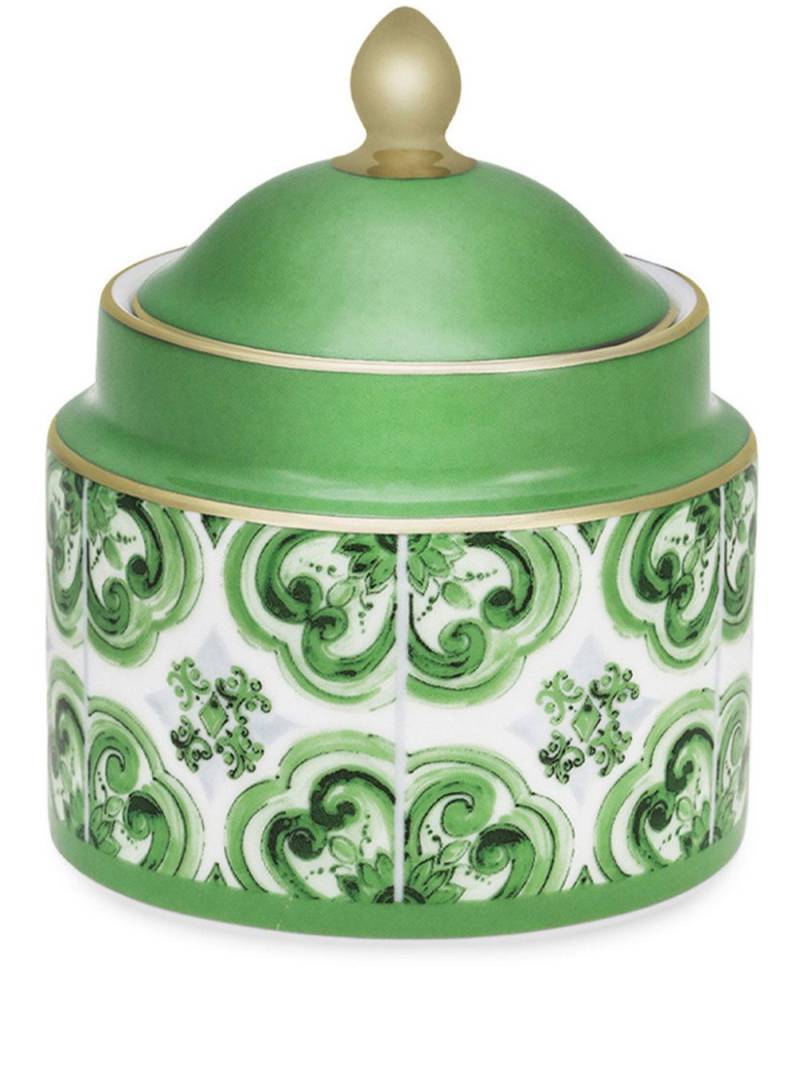 Dolce & Gabbana archive-print sugar bowl - Green von Dolce & Gabbana