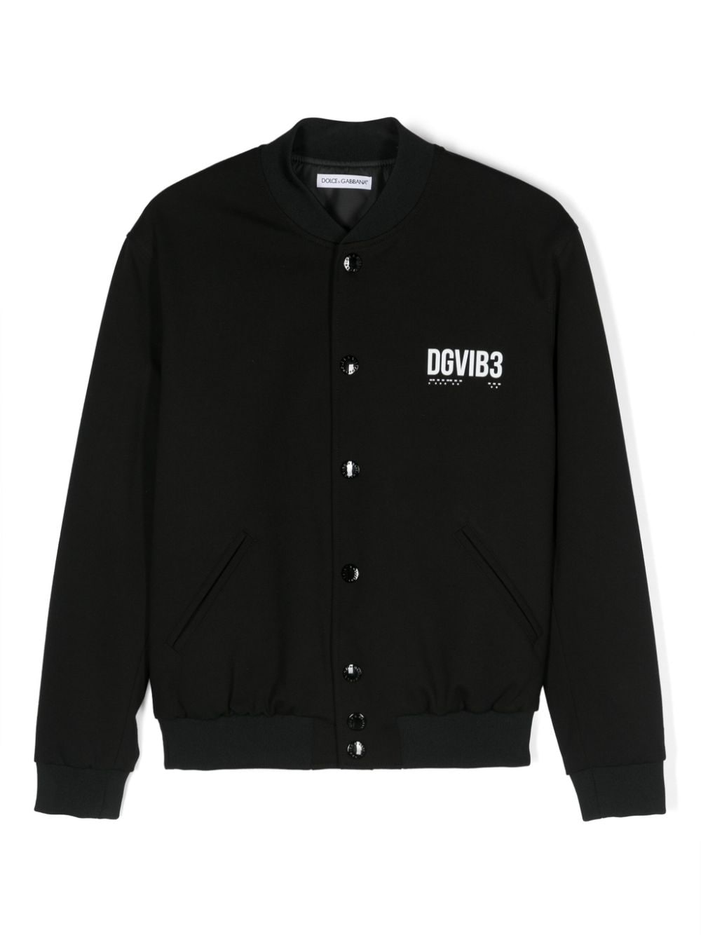 Dolce & Gabbana DGVIB3 DGVIB3-print bomber jacket - Black von Dolce & Gabbana DGVIB3