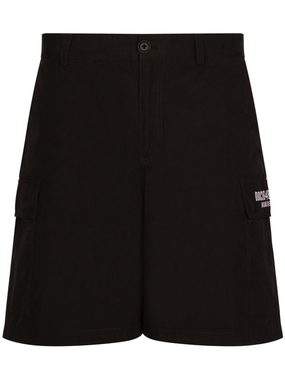 Dolce & Gabbana DGVIB3 logo-embroidered bermuda shorts - Black von Dolce & Gabbana DGVIB3