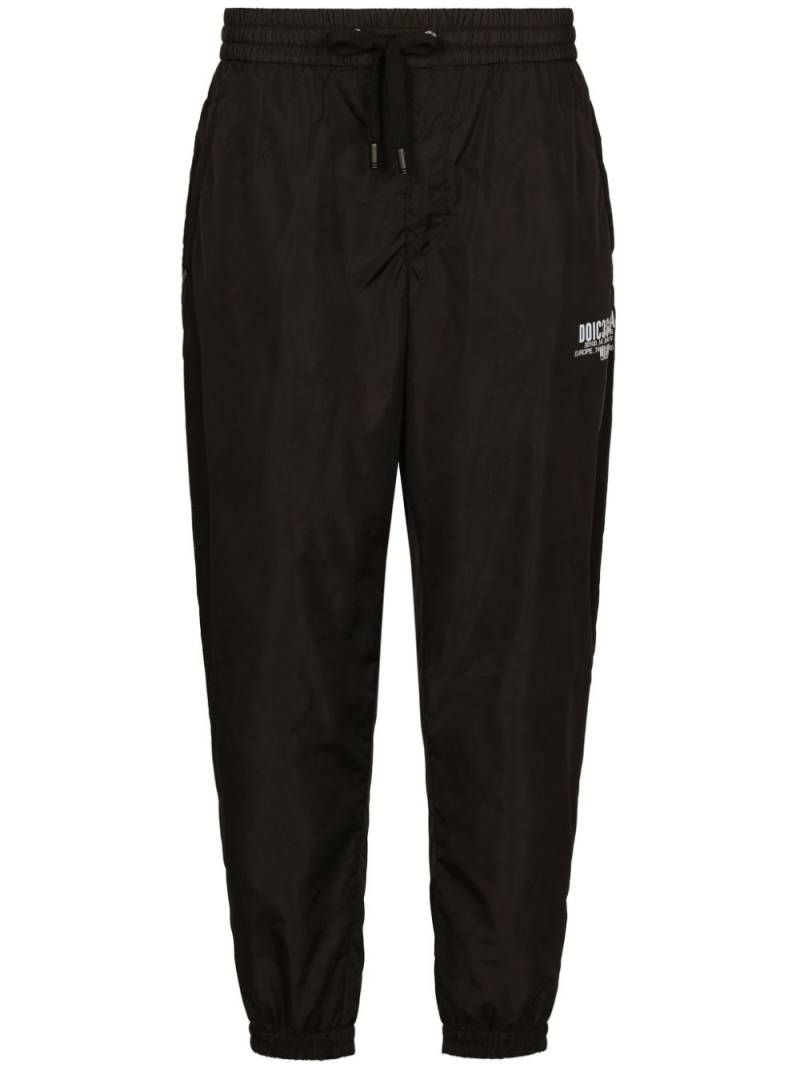 Dolce & Gabbana DGVIB3 logo-print drawstring track pants - Black von Dolce & Gabbana DGVIB3