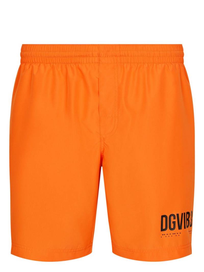 Dolce & Gabbana DGVIB3 logo-print swim shorts - Orange von Dolce & Gabbana DGVIB3