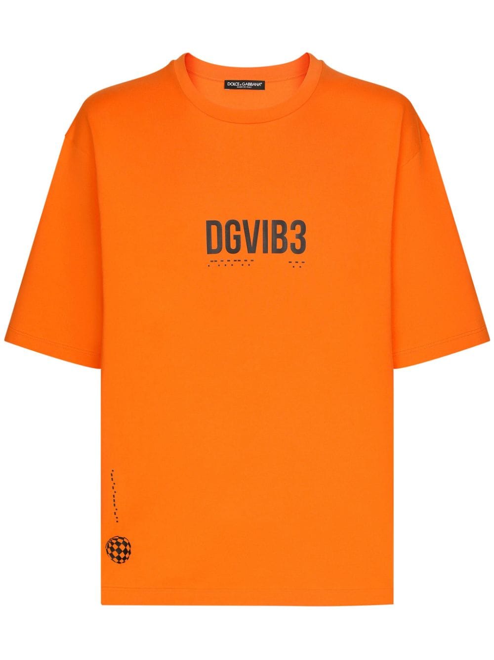 Dolce & Gabbana DGVIB3 slogan-print cotton T-shirt - Orange von Dolce & Gabbana DGVIB3