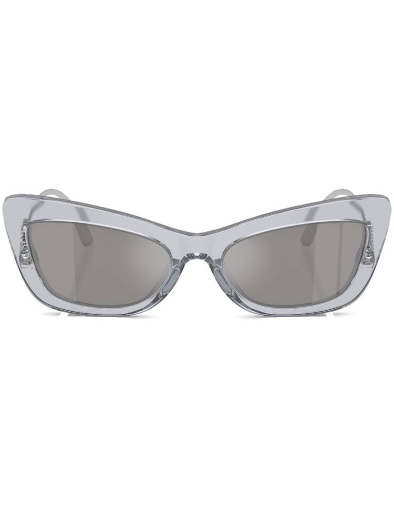 Dolce & Gabbana Eyewear Crystal cat-eye sunglasses - Silver von Dolce & Gabbana Eyewear