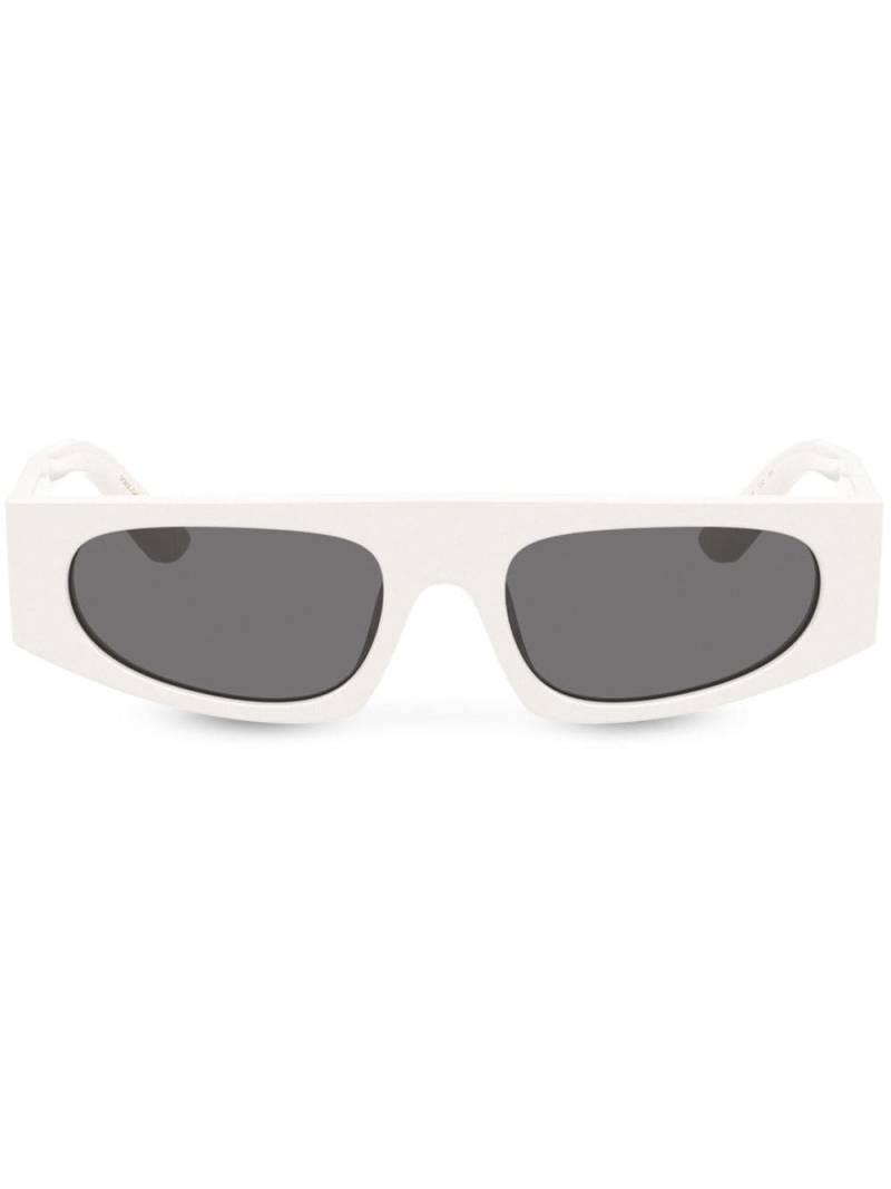 Dolce & Gabbana Eyewear DG Crossed rectangle-frame sunglasses - White von Dolce & Gabbana Eyewear