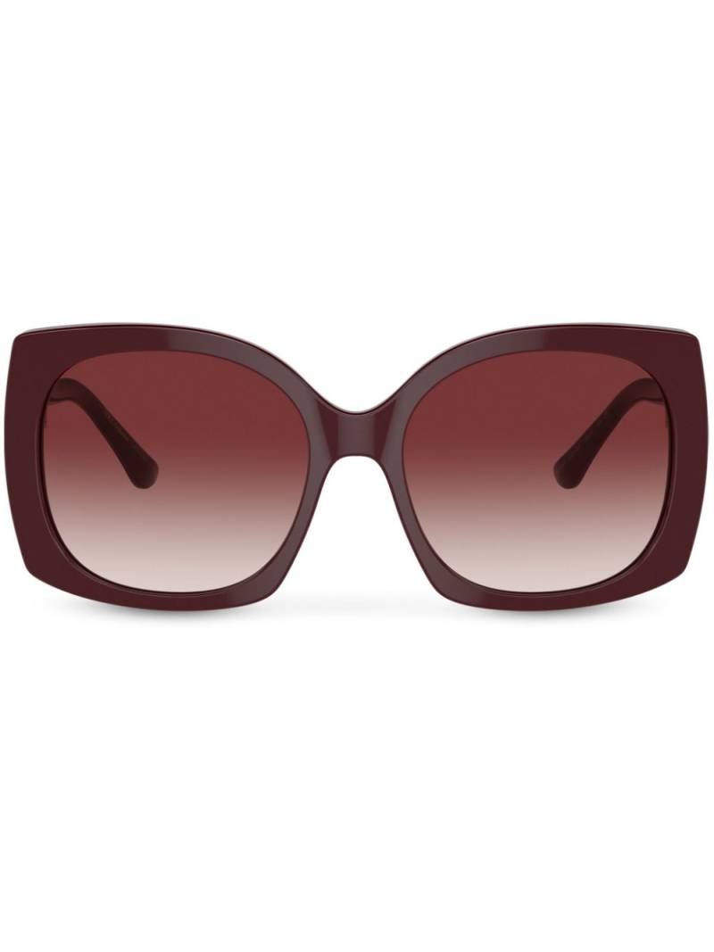 Dolce & Gabbana Eyewear DG Devotion butterfly-frame sunglasses - Red von Dolce & Gabbana Eyewear