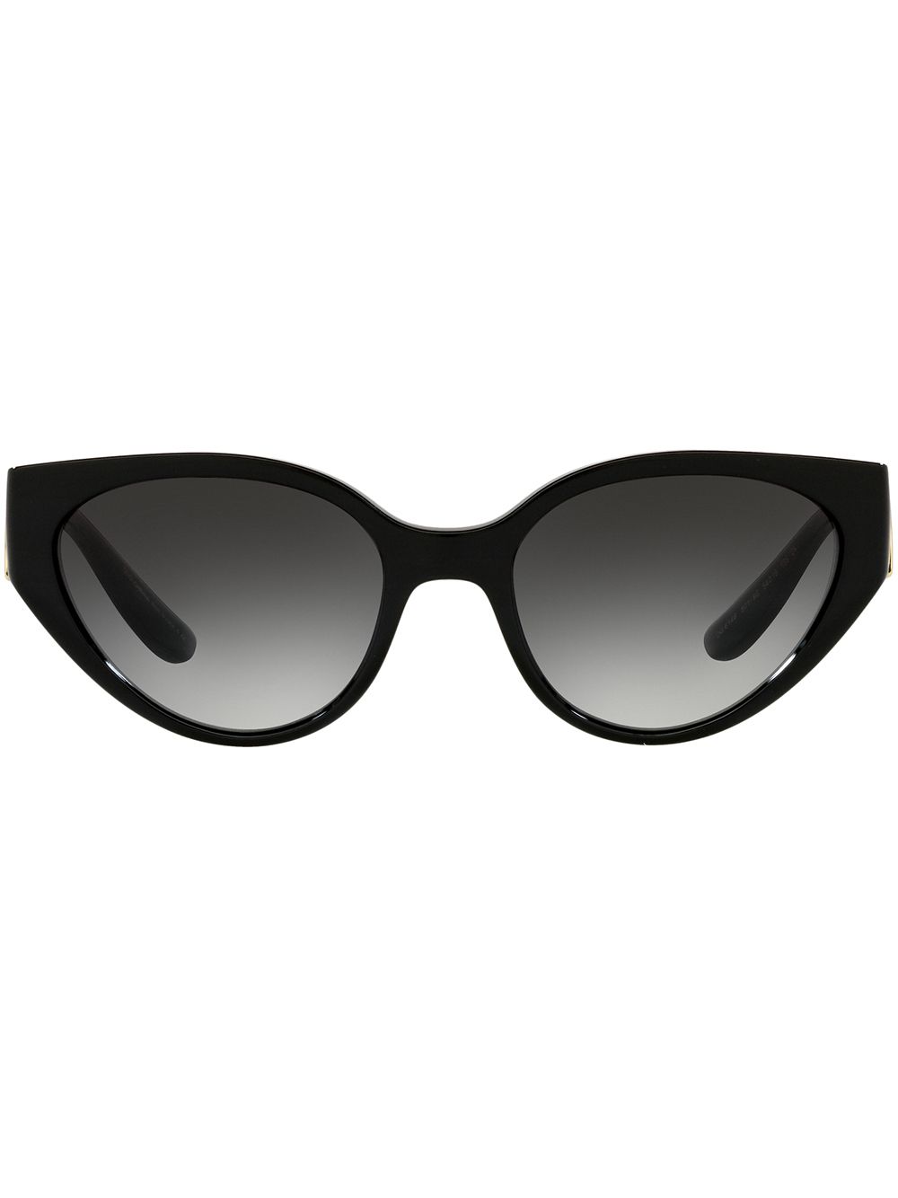 Dolce & Gabbana Eyewear DG monogram oval-frame sunglasses - Black von Dolce & Gabbana Eyewear