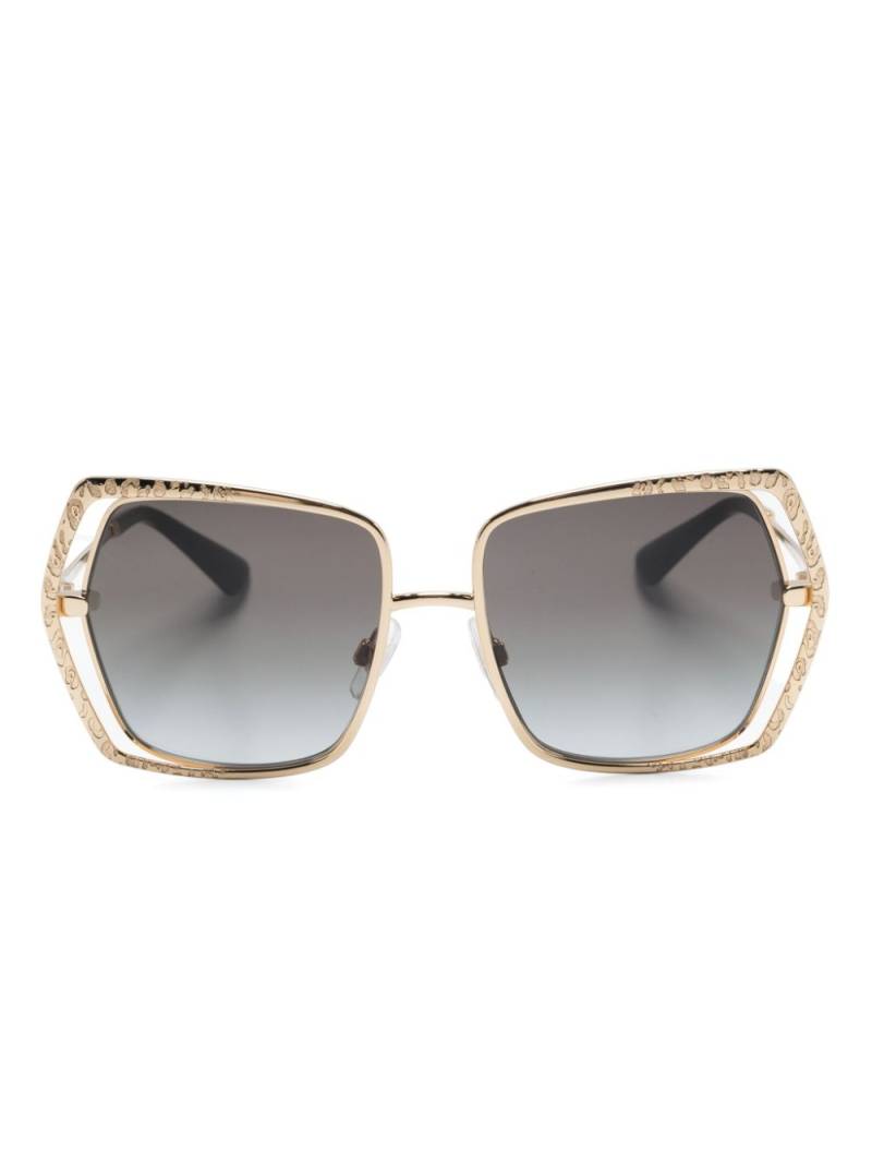 Dolce & Gabbana Eyewear DG2306 oversize-frame sunglasses - Gold von Dolce & Gabbana Eyewear