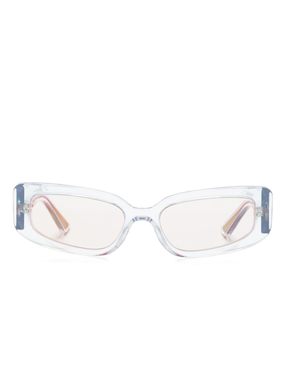 Dolce & Gabbana Eyewear DG4445 rectangle-frame sunglasses - White von Dolce & Gabbana Eyewear