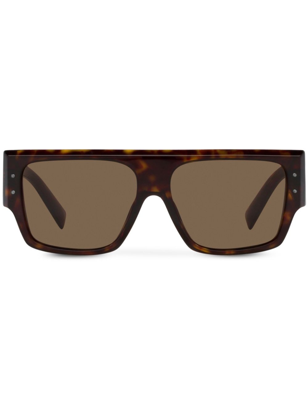 Dolce & Gabbana Eyewear DNA oversize-frame sunglasses - Brown von Dolce & Gabbana Eyewear