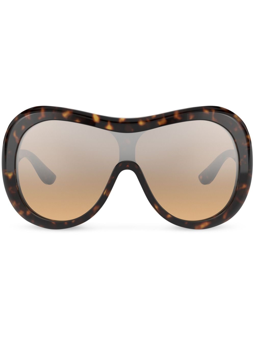 Dolce & Gabbana Eyewear DNA oversize-frame sunglasses - Brown von Dolce & Gabbana Eyewear