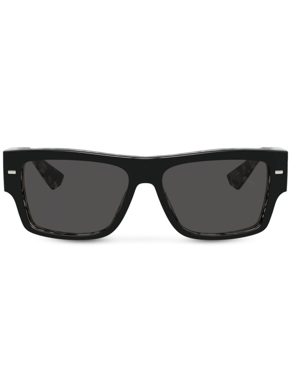 Dolce & Gabbana Eyewear Lusso Sartoriale rectangle-frame sunglasses - Black von Dolce & Gabbana Eyewear