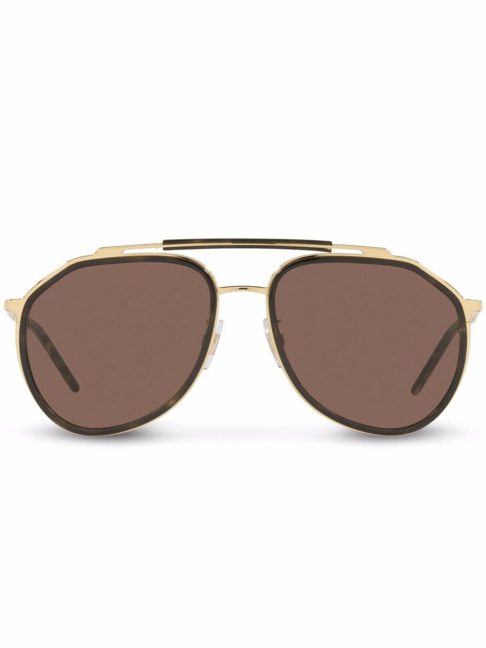 Dolce & Gabbana Eyewear Madison pilot frame sunglasses - Brown von Dolce & Gabbana Eyewear