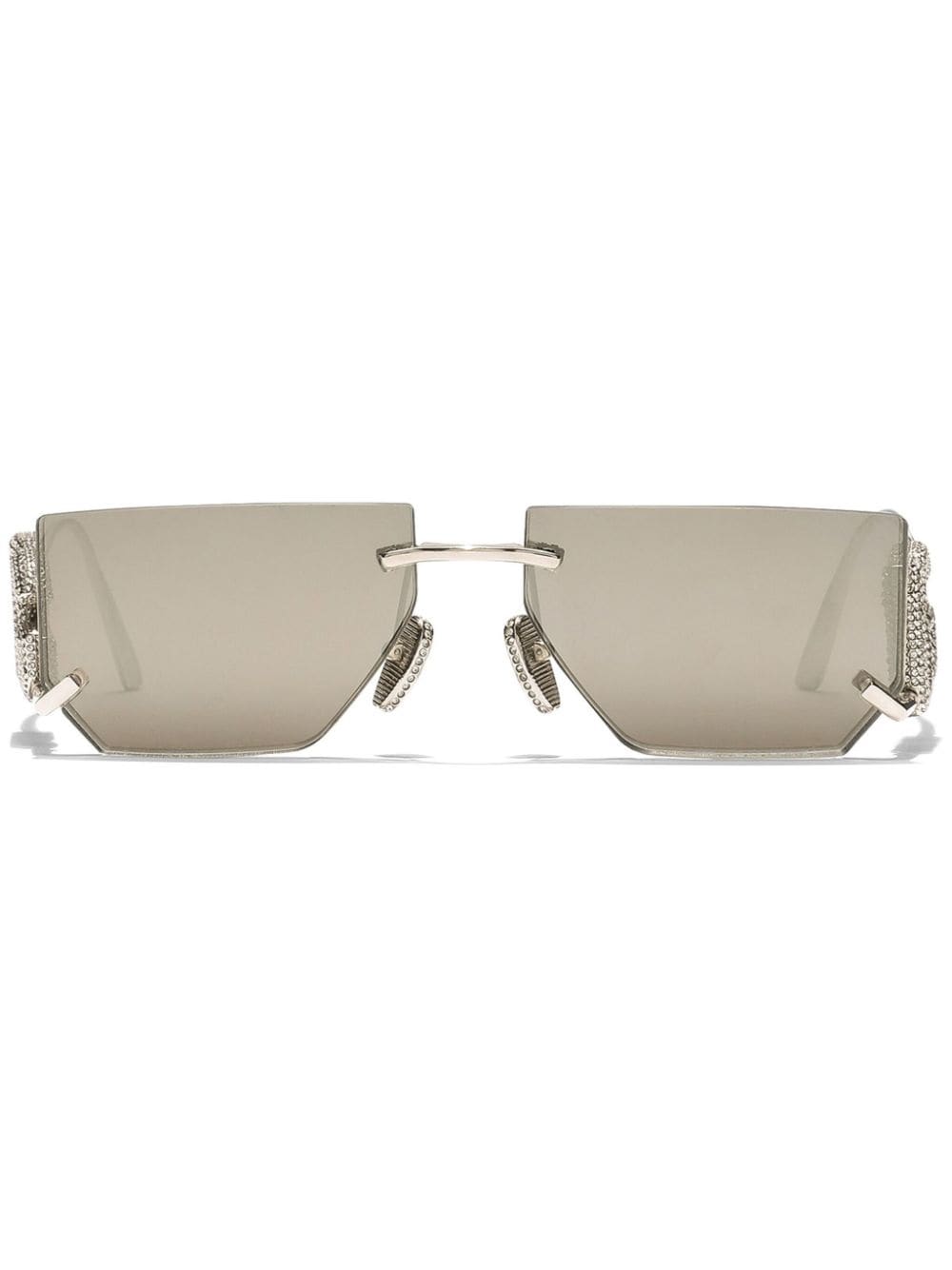 Dolce & Gabbana Eyewear Occhiale square-frame sunglasses - Silver von Dolce & Gabbana Eyewear