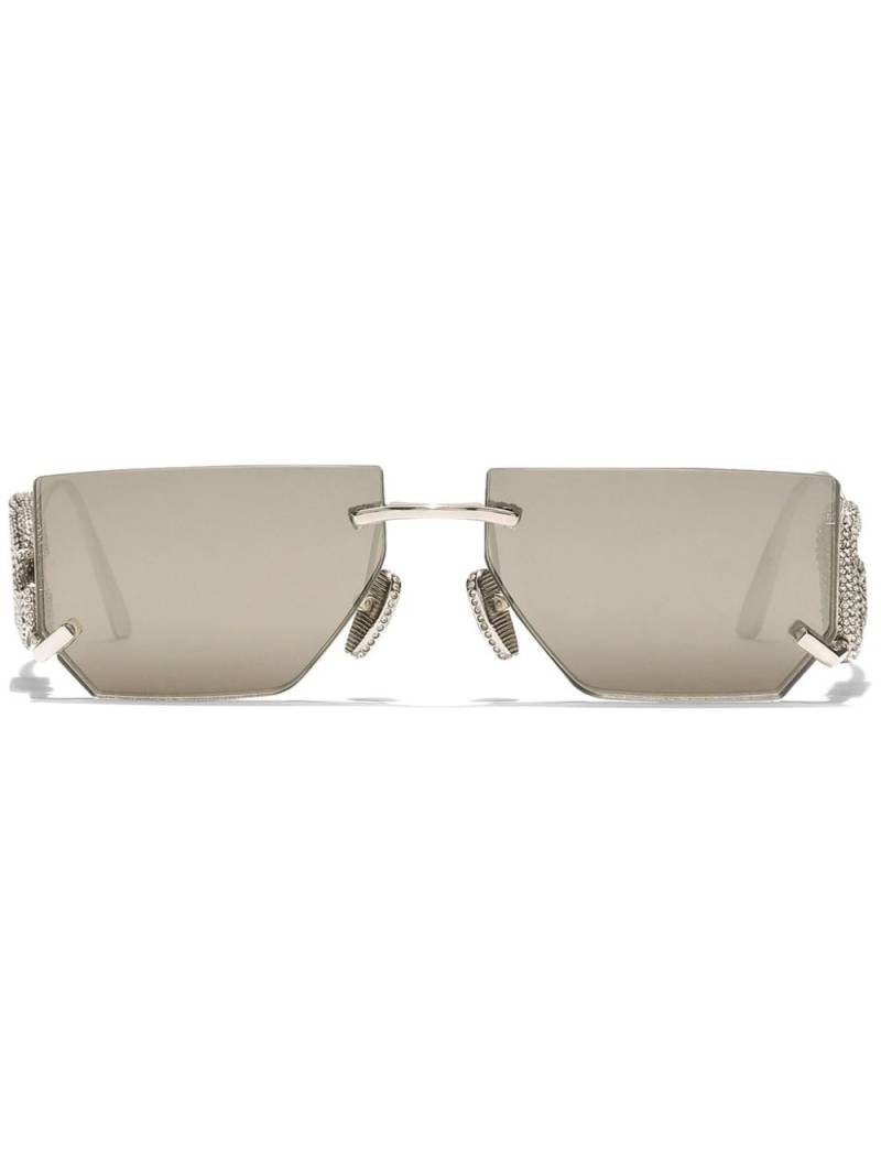 Dolce & Gabbana Eyewear Occhiale square-frame sunglasses - Silver von Dolce & Gabbana Eyewear