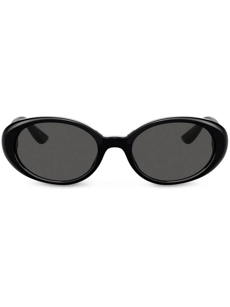 Dolce & Gabbana Eyewear Re-Edition DNA oval-frame sunglasses - Black von Dolce & Gabbana Eyewear