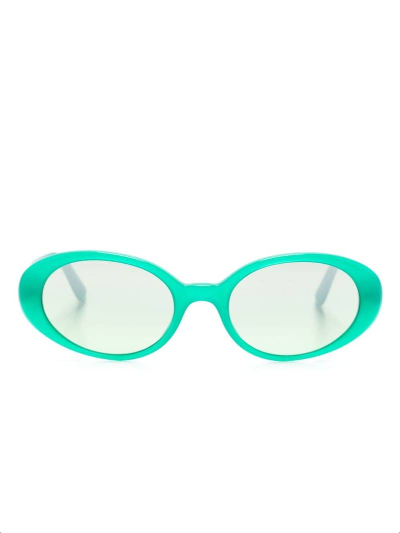 Dolce & Gabbana Eyewear Re-Edition oval-frame sunglasses - Green von Dolce & Gabbana Eyewear