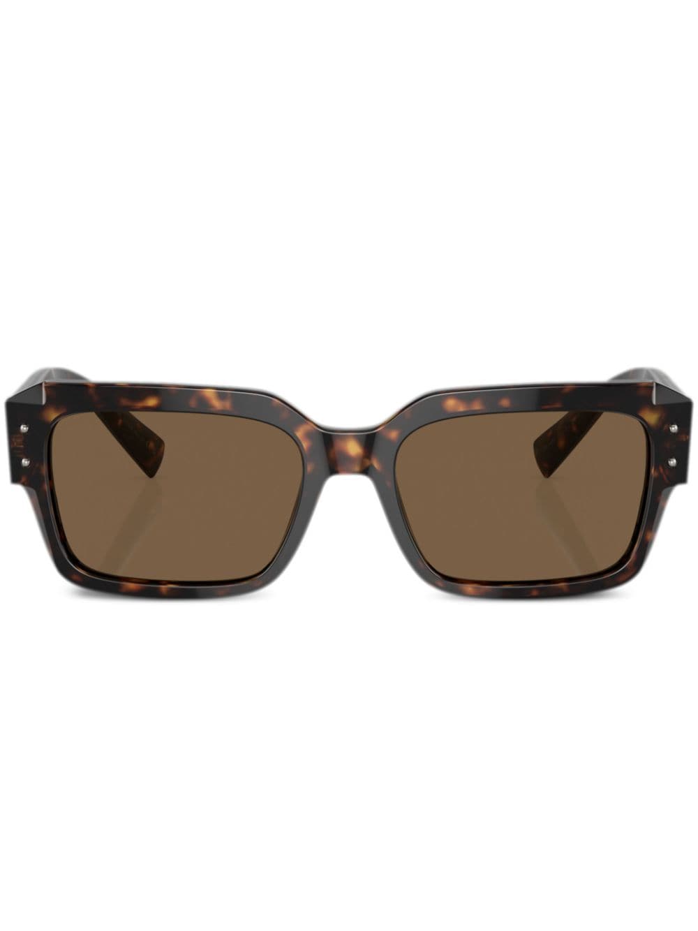 Dolce & Gabbana Eyewear Sharped rectangle-frame sunglasses - Brown von Dolce & Gabbana Eyewear