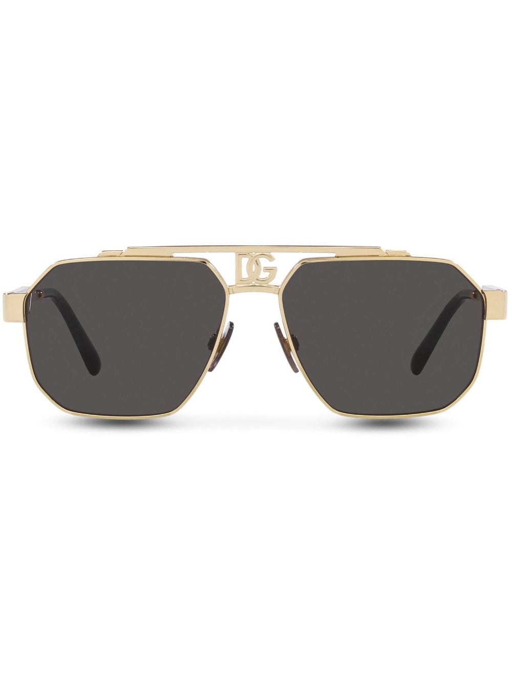 Dolce & Gabbana Eyewear aviator-frame tinted-lenses sunglasses - Gold von Dolce & Gabbana Eyewear