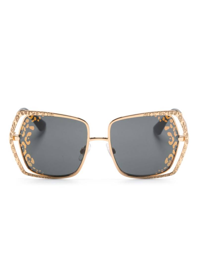 Dolce & Gabbana Eyewear butterfly-frame sunglasses - Gold von Dolce & Gabbana Eyewear