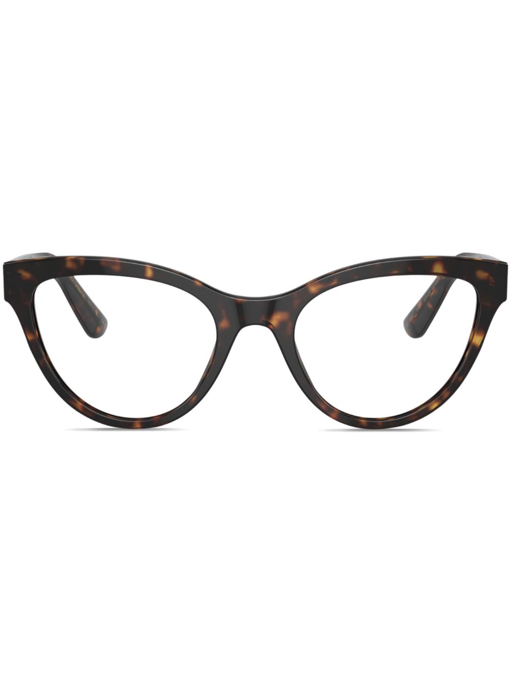 Dolce & Gabbana Eyewear cat-eye frame clear-lenses glasses - Green von Dolce & Gabbana Eyewear