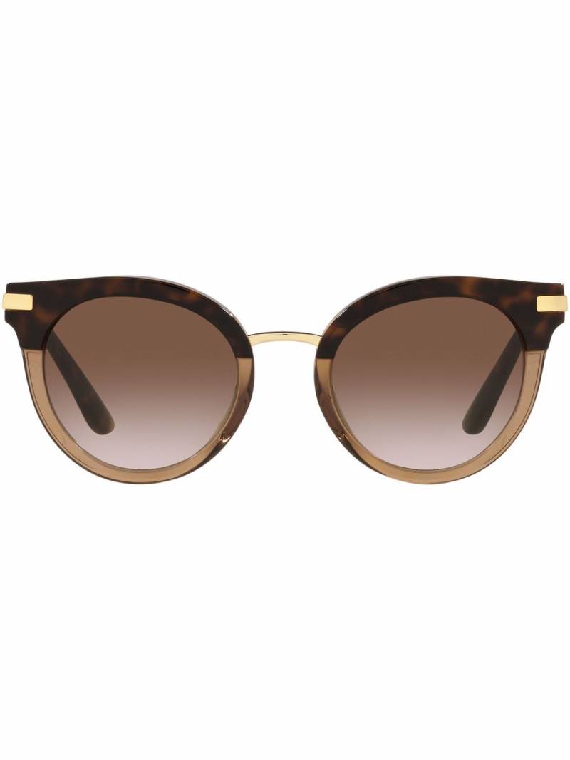 Dolce & Gabbana Eyewear cat-eye frame sunglasses - Brown von Dolce & Gabbana Eyewear