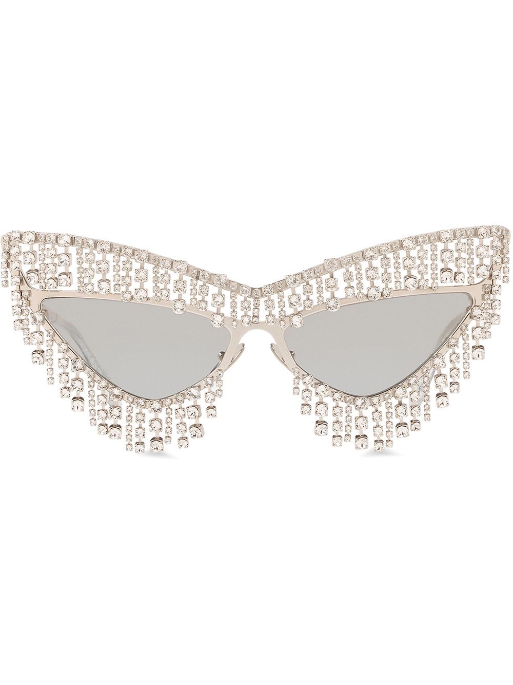 Dolce & Gabbana Eyewear crystal-embellished cat-eye sunglasses - Silver von Dolce & Gabbana Eyewear