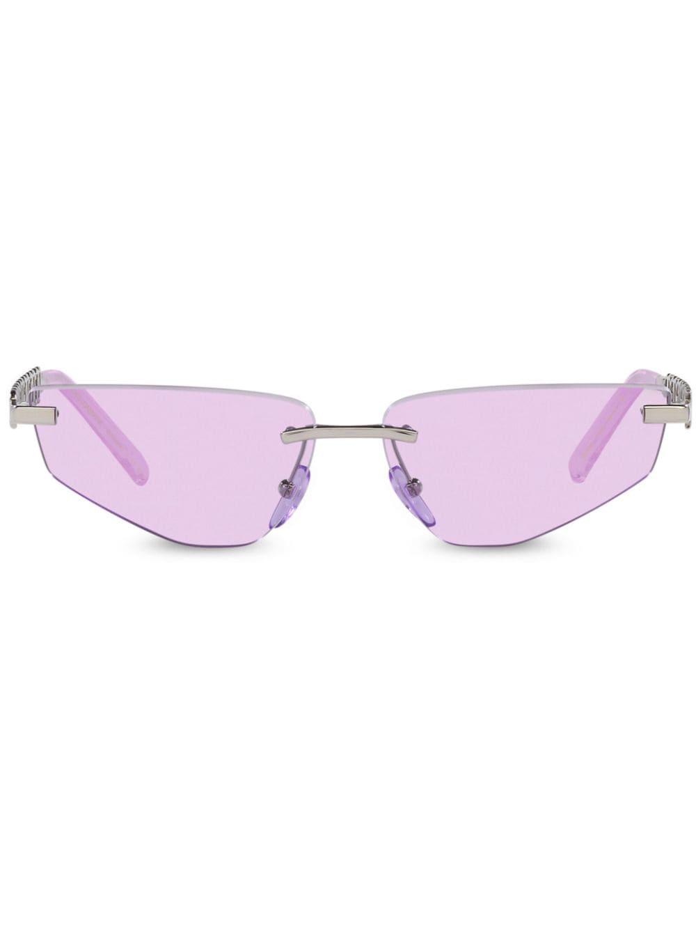 Dolce & Gabbana Eyewear cut-out cat-eye frame sunglasses - Purple von Dolce & Gabbana Eyewear