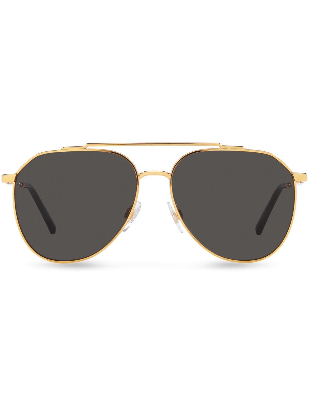 Dolce & Gabbana Eyewear diagonal-cut sunglasses - Gold von Dolce & Gabbana Eyewear