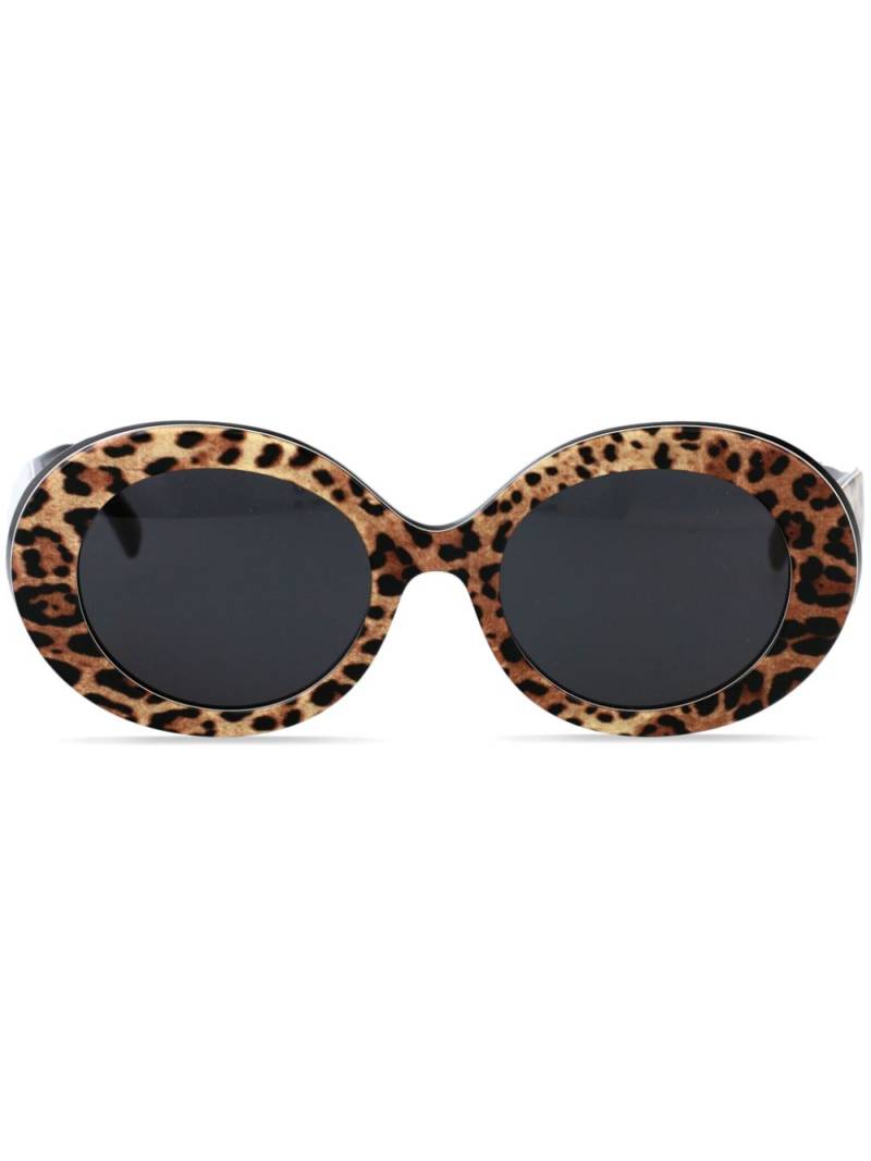 Dolce & Gabbana Eyewear leopard-print sunglasses - Brown von Dolce & Gabbana Eyewear