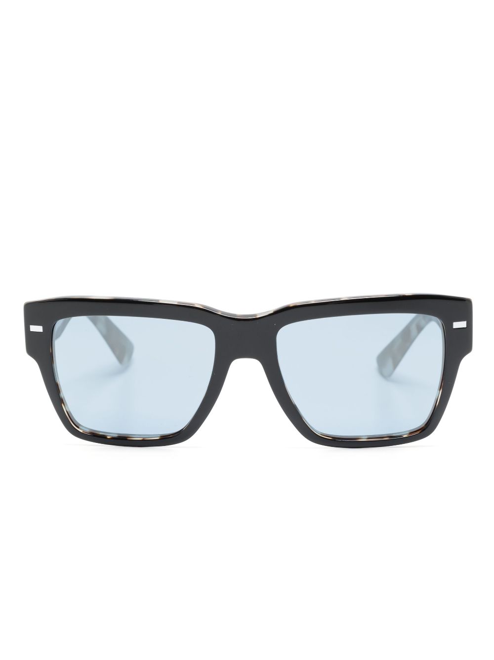 Dolce & Gabbana Eyewear logo-engraved square-frame sunglasses - Black von Dolce & Gabbana Eyewear