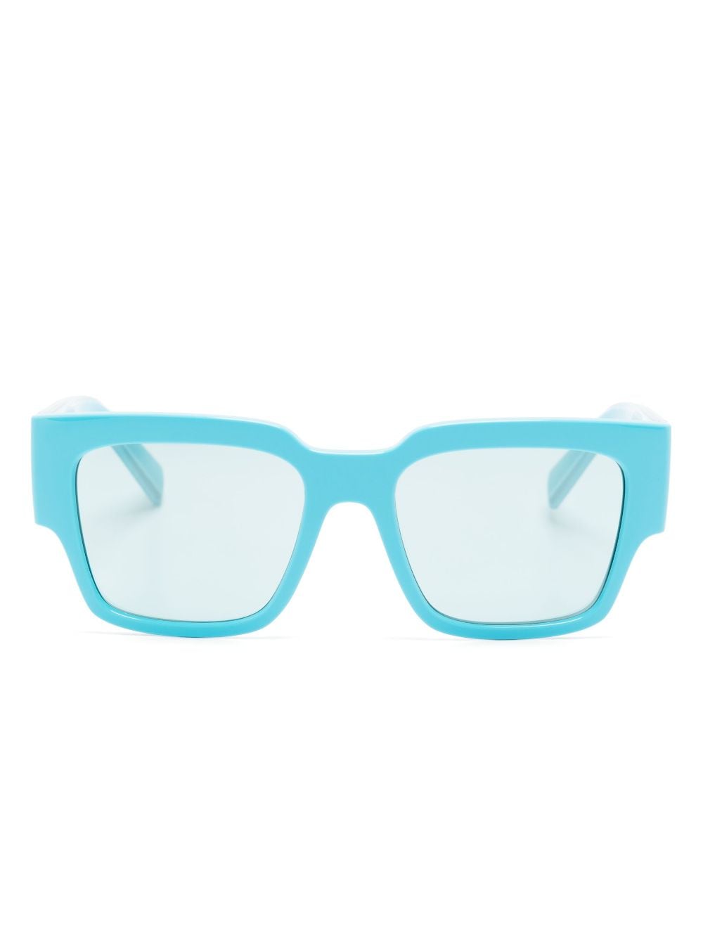 Dolce & Gabbana Eyewear logo-engraved square-frame sunglasses - Blue von Dolce & Gabbana Eyewear