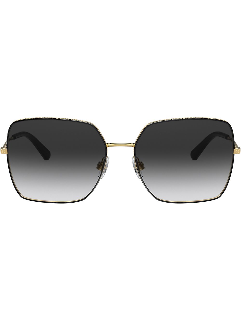 Dolce & Gabbana Eyewear logo frame sunglasses - Black von Dolce & Gabbana Eyewear