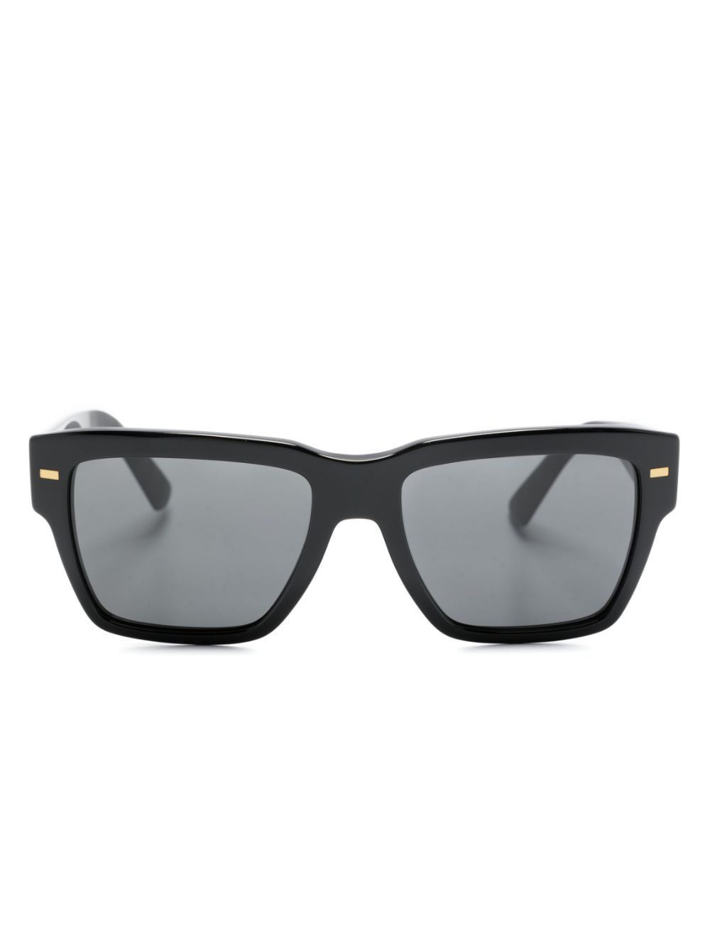 Dolce & Gabbana Eyewear logo-lettering square-frame sunglasses - Black von Dolce & Gabbana Eyewear