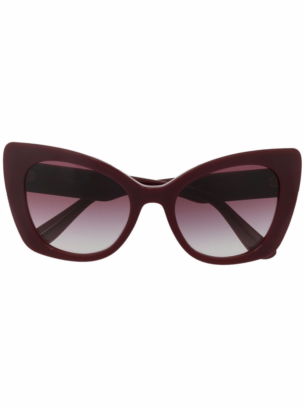 Dolce & Gabbana Eyewear logo-plaque cat-eye sunglasses - Red von Dolce & Gabbana Eyewear