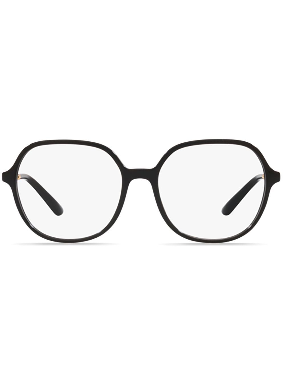 Dolce & Gabbana Eyewear logo-plaque glasses - Black von Dolce & Gabbana Eyewear