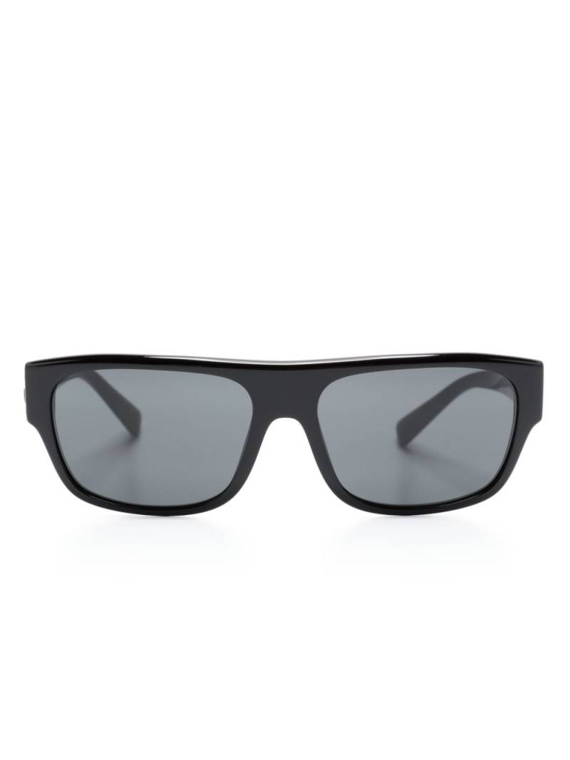 Dolce & Gabbana Eyewear logo-plaque square-frame sunglasses - Black von Dolce & Gabbana Eyewear