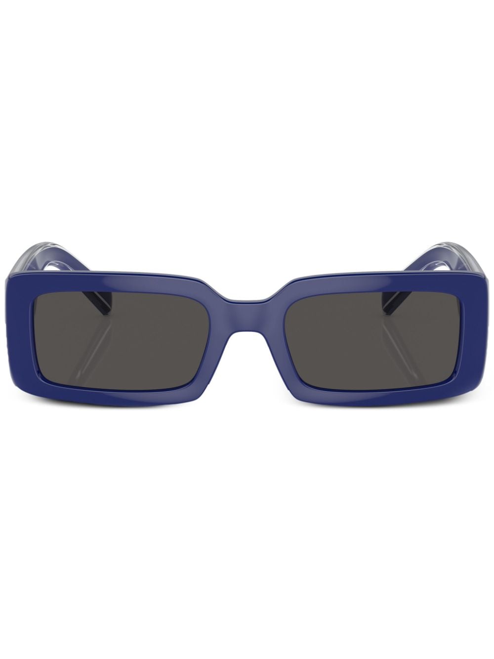 Dolce & Gabbana Eyewear logo-print rectangle-frame sunglasses - Blue von Dolce & Gabbana Eyewear