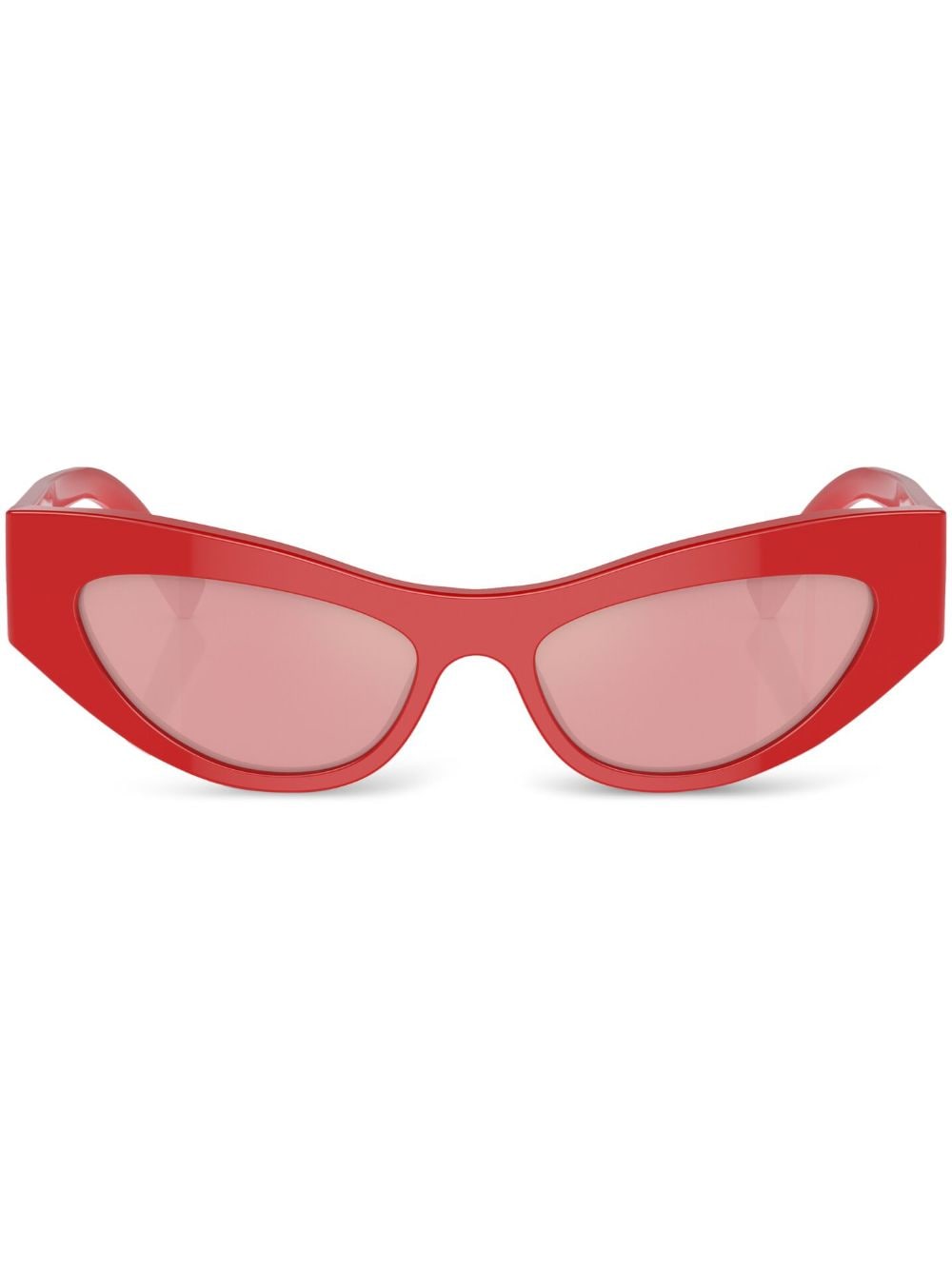 Dolce & Gabbana Eyewear oval-frame sunglasses - Red von Dolce & Gabbana Eyewear