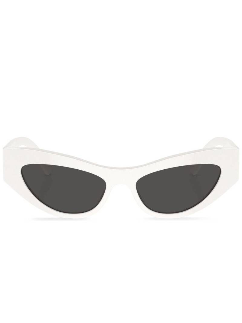 Dolce & Gabbana Eyewear oval-frame sunglasses - White von Dolce & Gabbana Eyewear