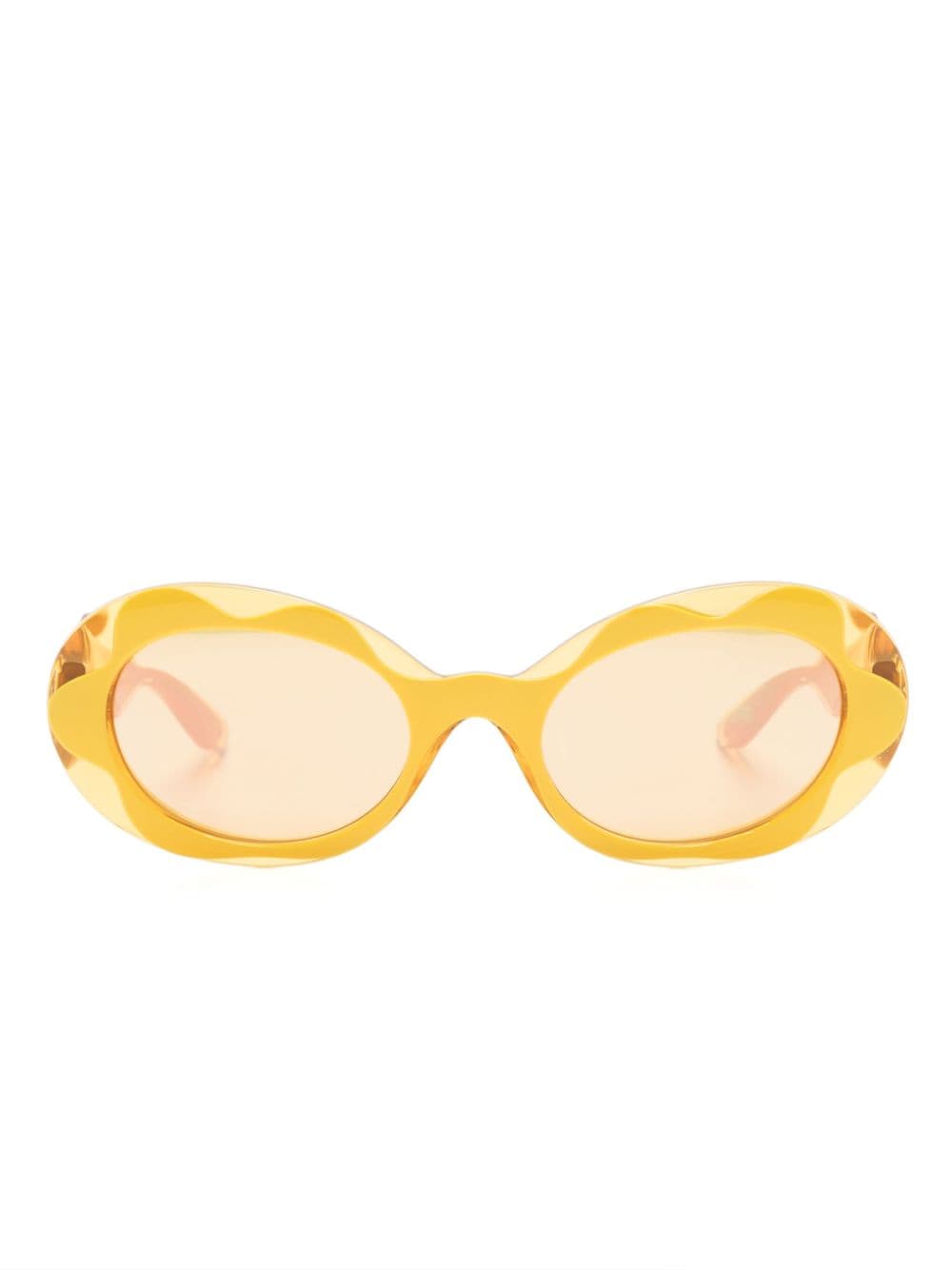 Dolce & Gabbana Eyewear oval-frame sunglasses - Yellow von Dolce & Gabbana Eyewear