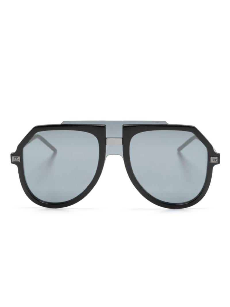 Dolce & Gabbana Eyewear oversized-frame tinted sunglasses - Black von Dolce & Gabbana Eyewear